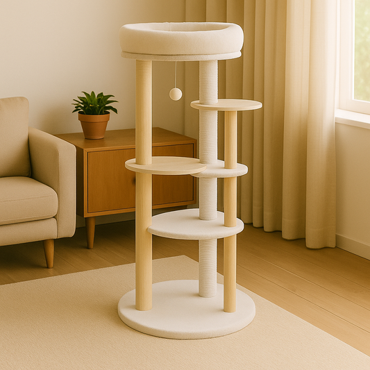 Arbre à Chat CatTower avec Plateforme Ronde
