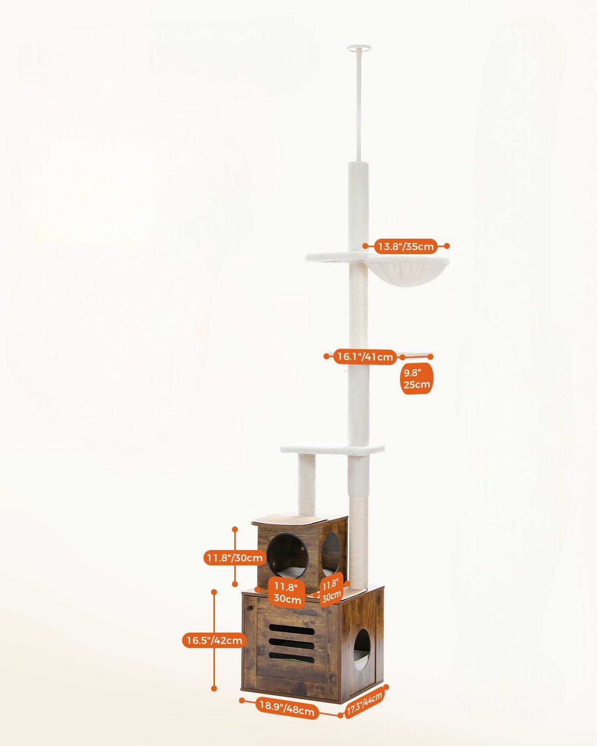 Arbre à Chat Deluxe avec Litière