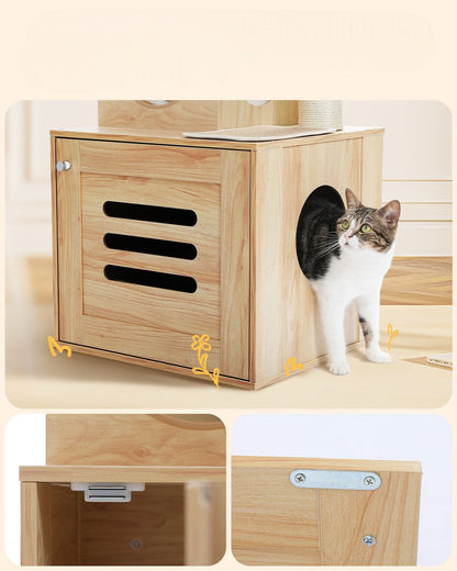 Arbre à Chat Deluxe avec Litière