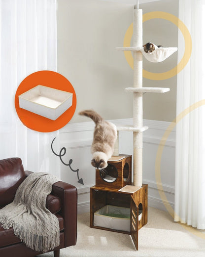 Arbre à Chat Deluxe avec Litière