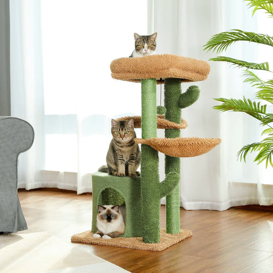 Arbre à Chat Élégant en Forme d'Arbre